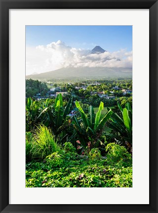 Framed View From The Daraga Church On The Mount Mayon Volcano, Philippines Print