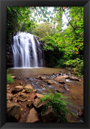 Framed Ellinjaa Falls,  Waterfall Circuit, Queensland, Australia Print