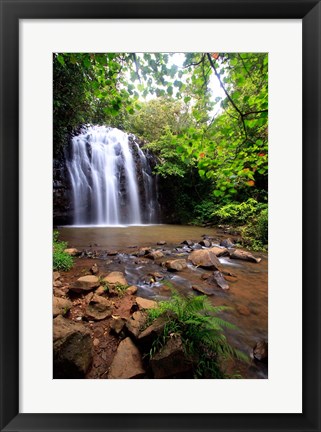 Framed Ellinjaa Falls,  Waterfall Circuit, Queensland, Australia Print