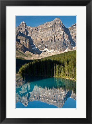 Framed Morning, Moraine Lake, Reflection, Canadian Rockies, Alberta, Canada Print