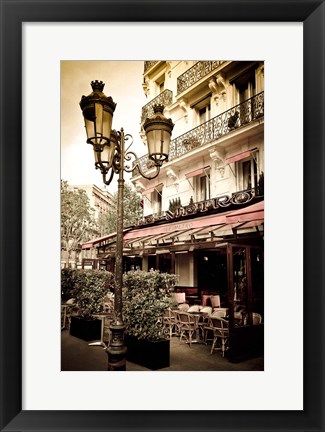 Framed Le Metro Restaurant, Left Bank, Paris, France Print