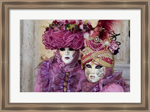 Framed Venice At Carnival Time, Italy Print