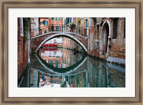 Framed Italy, Venice, Canal Print