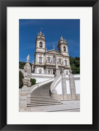 Framed Portugal, Braga, Tenoes, Portuguese Pilgrimage Site, Good Jesus Of The Mount Print