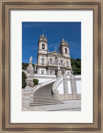 Framed Portugal, Braga, Tenoes, Portuguese Pilgrimage Site, Good Jesus Of The Mount Print