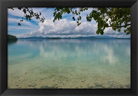 Framed Marovo Lagoon, Solomon Islands Print