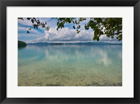 Framed Marovo Lagoon, Solomon Islands Print