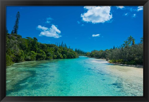 Framed Bay De Oro, Ile Des Pins, New Caledonia Print