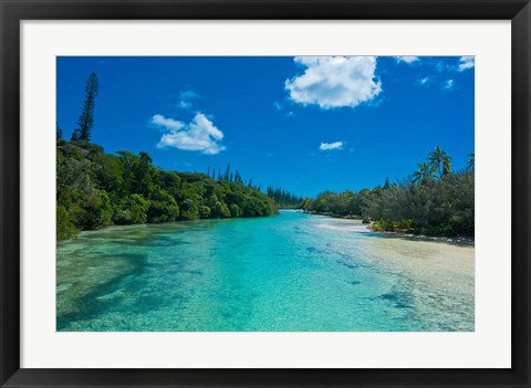 Framed Bay De Oro, Ile Des Pins, New Caledonia Print