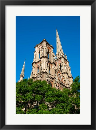 Framed Facade Of Iglesia Del Sagrado Corazon, Cordoba, Argentina Print