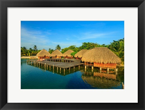 Framed Resort, Belize Print