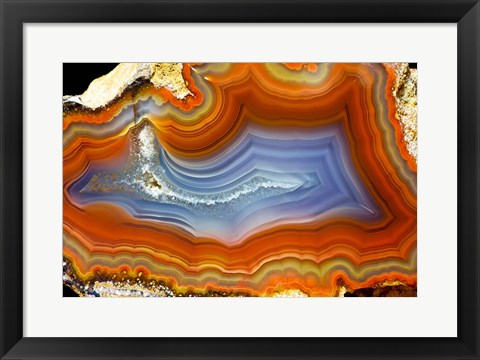 Framed Banded Agate, Quartzsite, Az 1 Print