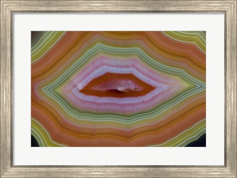 Framed Banded Agate, Quartzsite, Az 4 Print