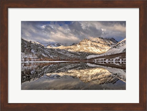 Framed California, Sierra Nevada Range Spring Snow At North Lake 1 Print