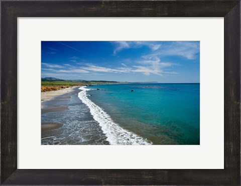 Framed William Randolph Hearst Memorial Beach, California Print