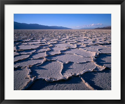 Framed Patternson Floor Of Death Valley National Park, California Print