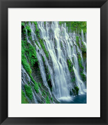 Framed Burney Falls, California Print