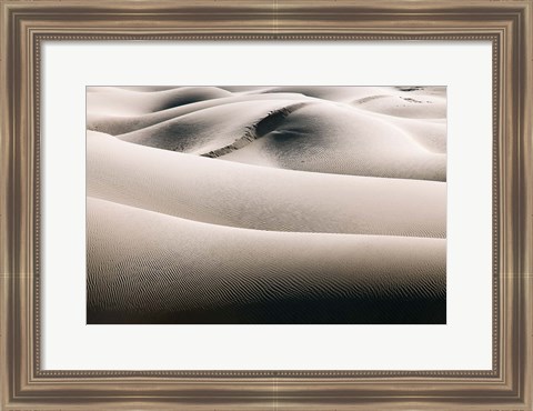 Framed California, Valley Dunes (BW) Print
