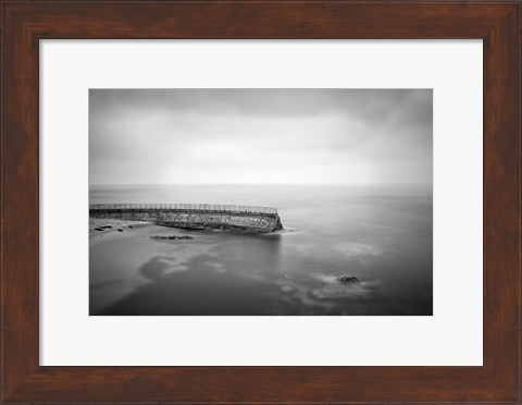 Framed California, La Jolla Children&#39;s Pool (BW) Print