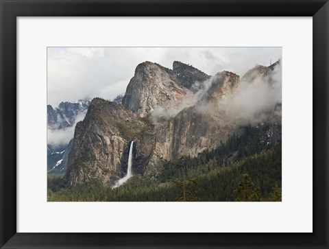 Framed California, Yosemite, Bridalveil Falls Print