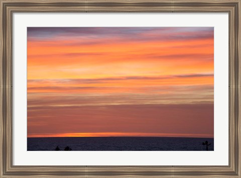 Framed California, Sunset, Pacific Ocean Print