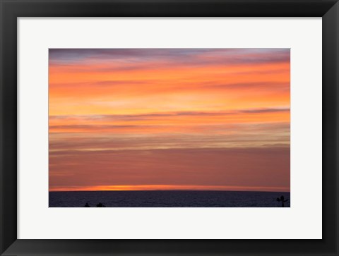 Framed California, Sunset, Pacific Ocean Print