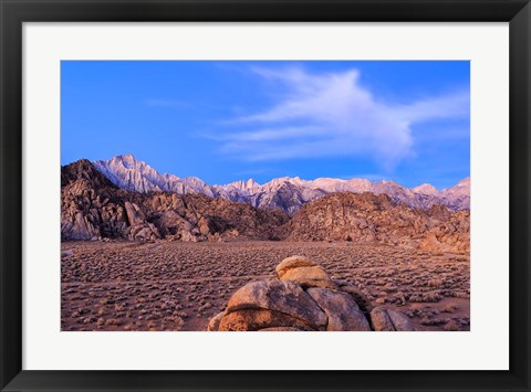 Framed Mount Whitney, Lone Pine, California Print