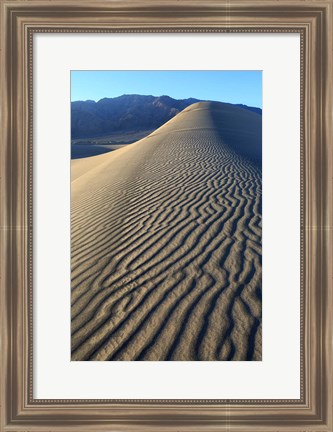 Framed Mesquite Dunes, Death Valley Np, California Print