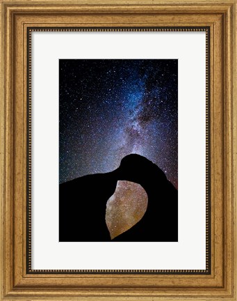 Framed Mobius Arch With The Vibrant Milky Way Print