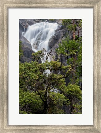 Framed Spring Run-Off At Cascade Falls Print