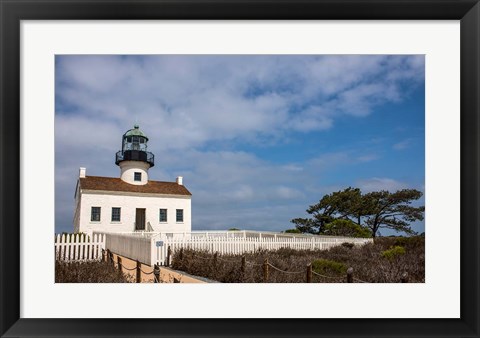 Framed Old Point Loma Lighthouse Print