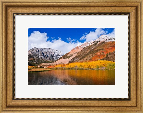 Framed Early Snow At North Lake, Inyo National Forest Print