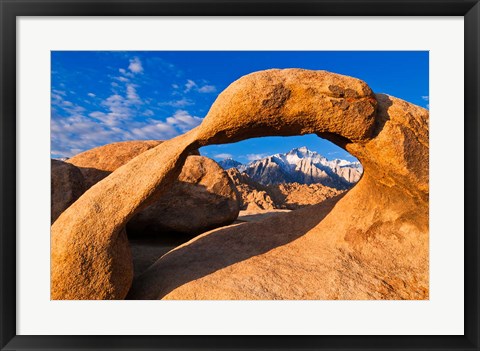 Framed Dawn&#39;s Light Through The Mobius Arch Print