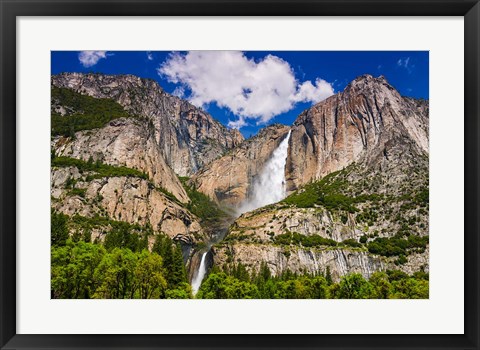 Framed Yosemite Falls, California Print