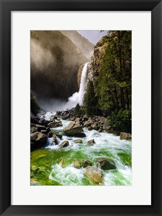 Framed Lower Yosemite Falls, Yosemite National Park Print