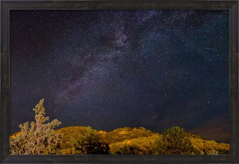 Framed Milky Way Above Mountains, Colorado Print