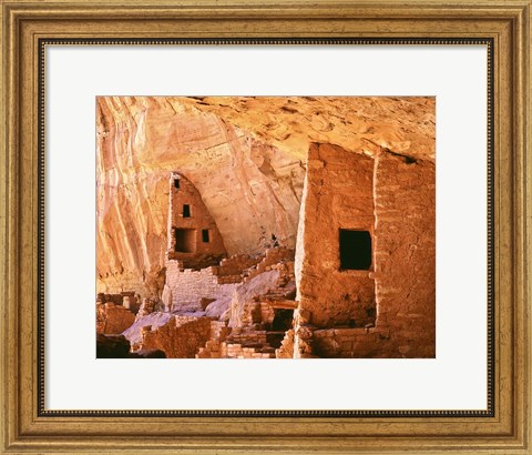 Framed Colorado, Mesa Verde, Long House Print