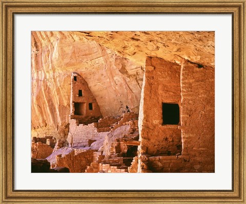 Framed Colorado, Mesa Verde, Long House Print