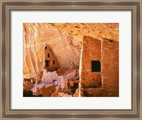 Framed Colorado, Mesa Verde, Long House Print