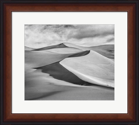 Framed Great Sand Dunes National Park (BW) Print