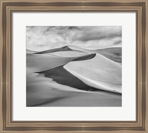 Framed Great Sand Dunes National Park (BW) Print