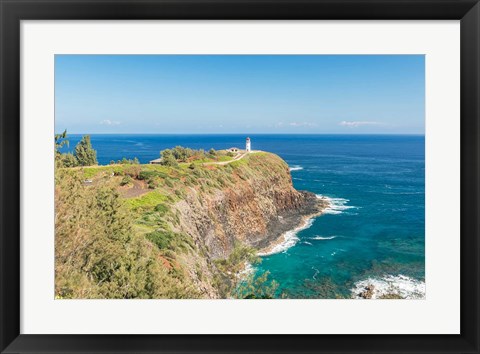 Framed Kilauea Lighthouse, Kauai, Hawaii Print