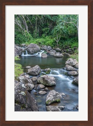 Framed Limahuli Garden And Preserve, Kauai, Hawaii Print