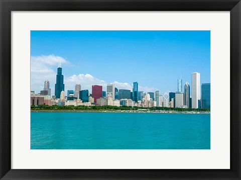 Framed Skyline Of Chicago, Illinois Print