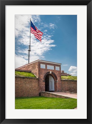 Framed Historic Fort Mchenry, Birthplace Of The Star Spangled Banner Print