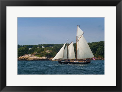 Framed Annual Schooner Festival, Massachusetts Print