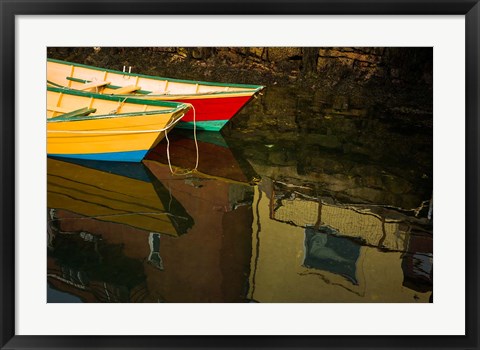 Framed Gloucester Dorries, Cape Ann, Massachusetts Print