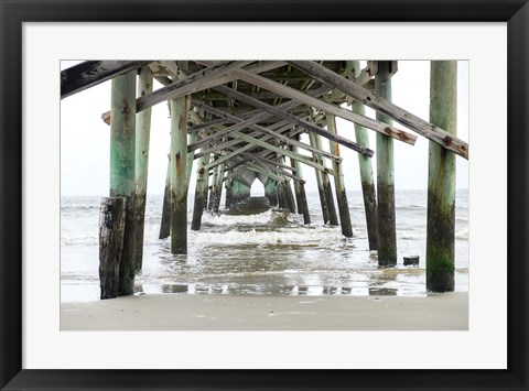 Framed Oceanic Pier, Wilmington, North Carolina Print