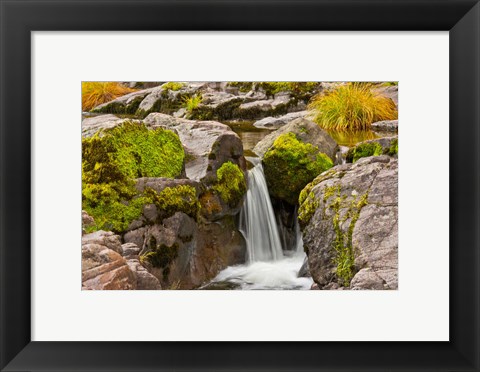 Framed Autumn At Little Falls, Umpqua National Forest, Oregon Print