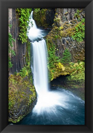 Framed Toketee Falls, Umpqua National Forest, Oregon Print